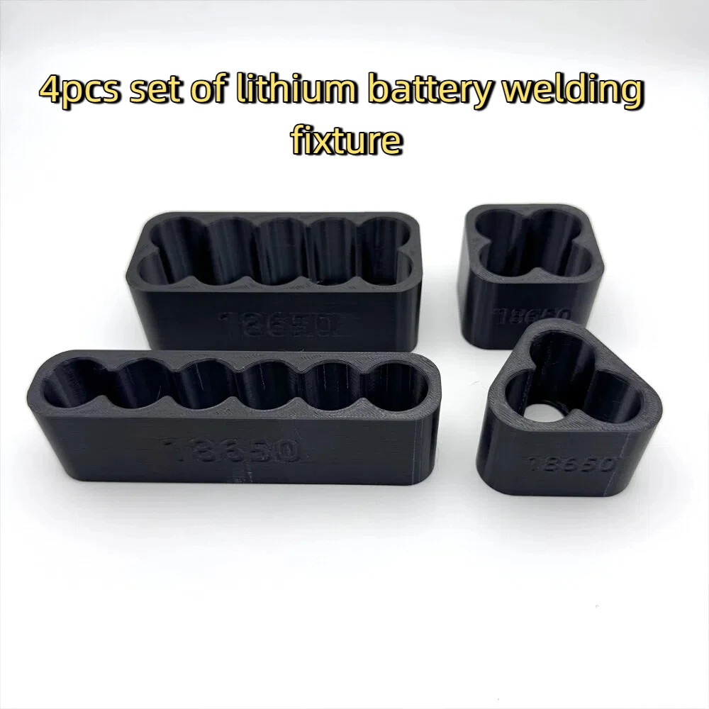4PCS 18650 Lithium Battery Spot Welding Fixture Set Jig Clamp Assembly Bracket for Battery Pack Making