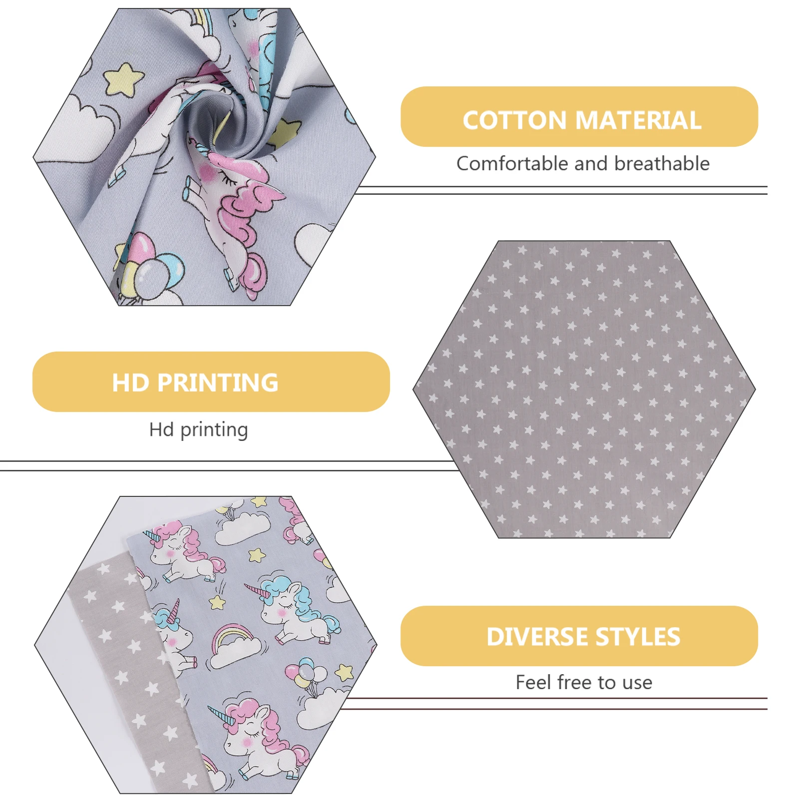 

4pcs 50X50Cm Cartoon Printed Fabric For Quilting Durable Diy Sewing Cloth Reusable Patchwork Material Party Home Decor