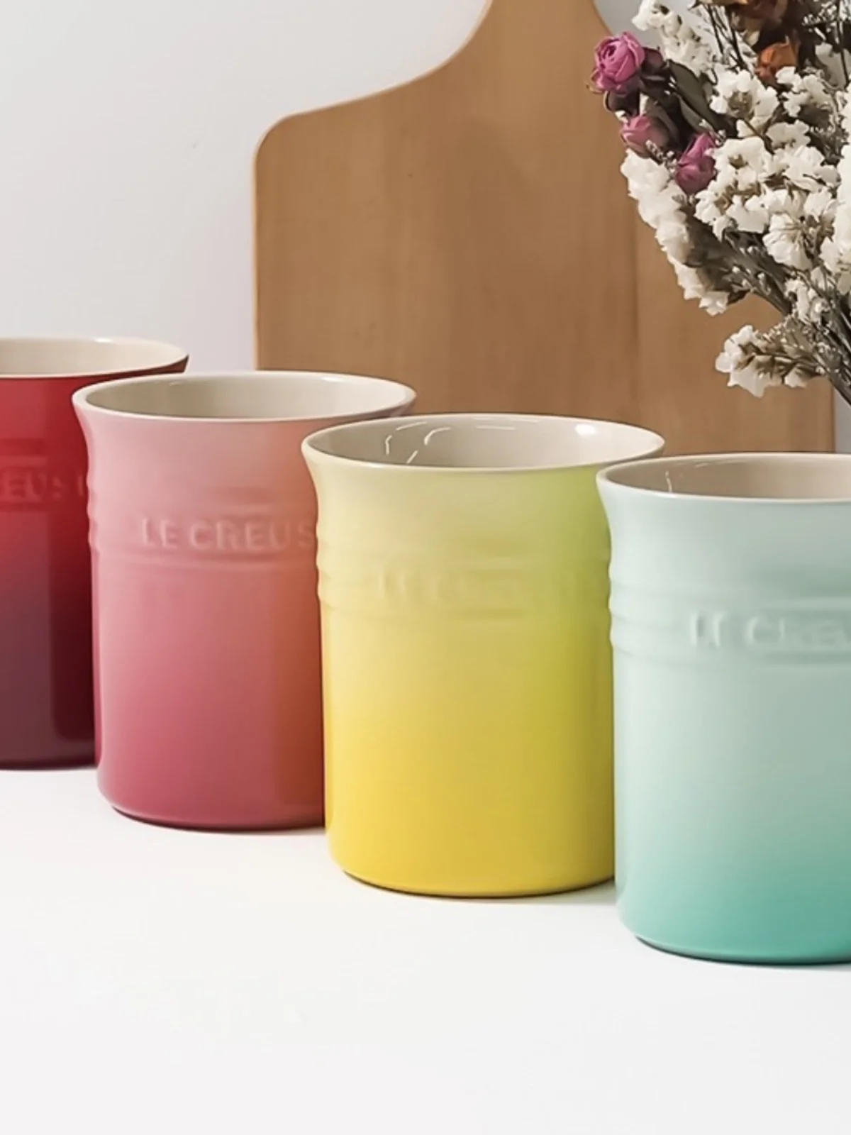 

Le Creuset Cool Color Kitchen Tool Buet Chopstis Spoon Storage Utensil Cerc round ape Multifunctional Holder