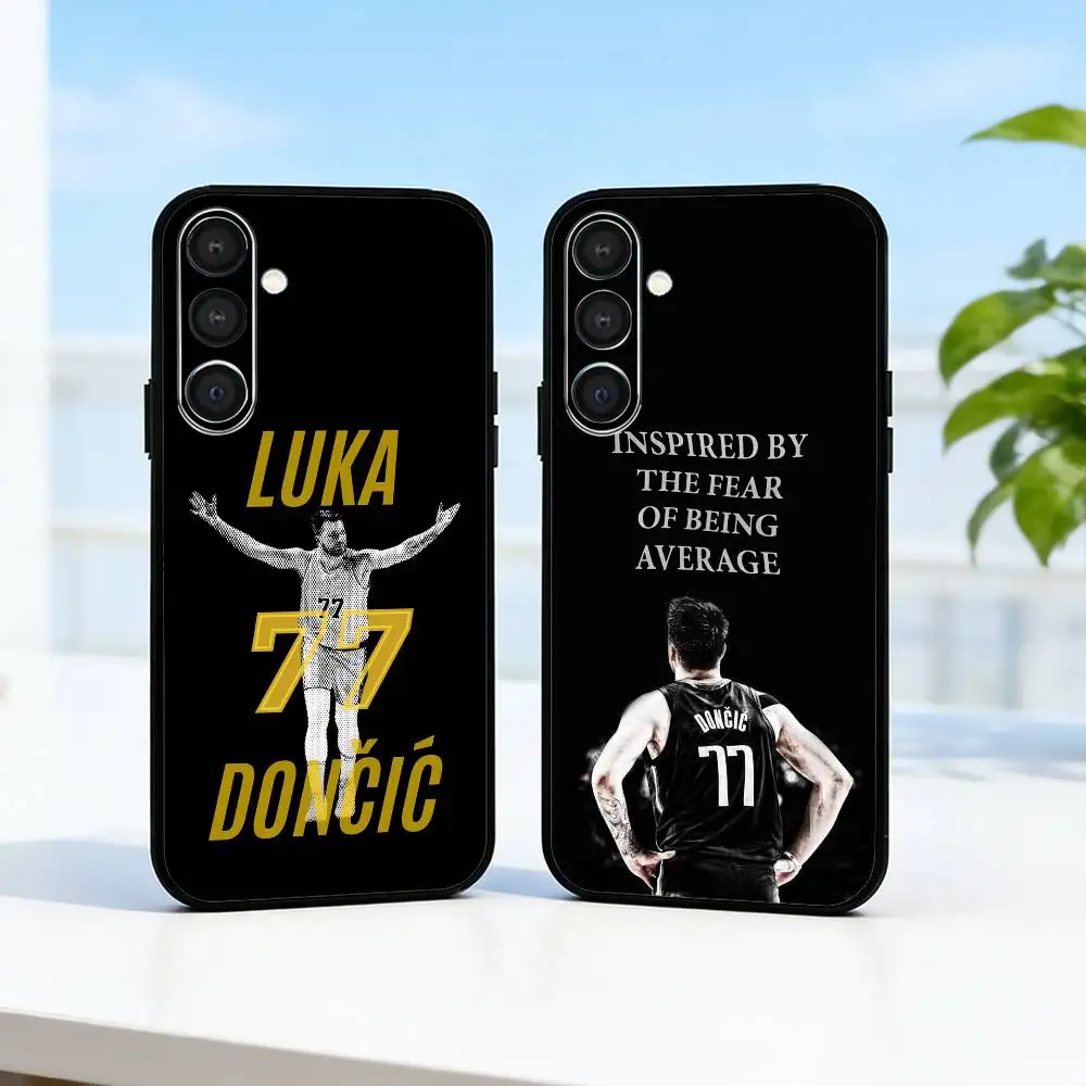 

COOL L-Luka Doncic 77 Phone Case For Samsung A73,72,71,53,52,51,22,91,80, Soft Black Cover