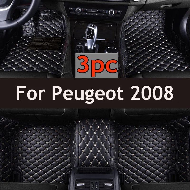 

Custom 3D Car Floor Mats for Peugeot 2008 2014-2019 3008 4008 2017-2023 Interior Accessories Artificial Leather