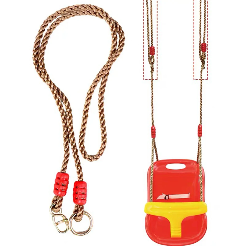 2pieces Swing Ropes For Easy Assembly And Firm Strength Length Adjustable And Multifunctional As Shown