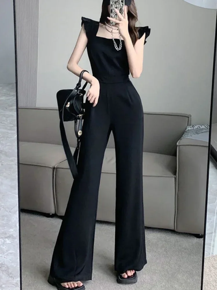 Jumpsuits Women Solid Designed Seductive Cozy Korean Style Simple New Ladies Summer Cool Leisure Fashion Classic All-match Ins