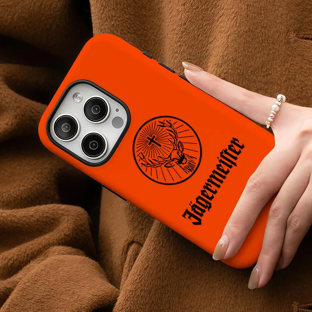 J-Jagermeisters Design Phone Case For iPhone 17 16 15 14 13 12 Pro Max Plus Glossy HD Double-Layer Liquid Back Film Hard Shell view 3