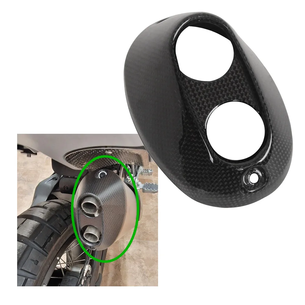 

For Ducati Desert X DesertX 2022+ Carbon Fiber Exaust Muffler Pipe Cover Gloss/Matt Guard Adjusting Motorcycle Modification Part