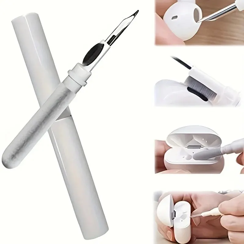 3-in-1 Small Bluetooth Earbud Cleaning Tool Multi-function Cleaning Kit with Cleaning Pen, Wireless Headset Brush