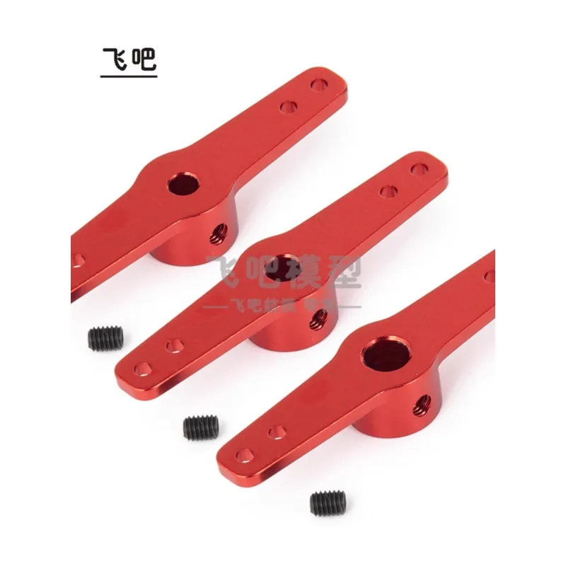 

Aluminum Alloy Servo Rocker Arm Steering Rocker Arm Single and Double Sided Red Transmission Arm Modification Accessories