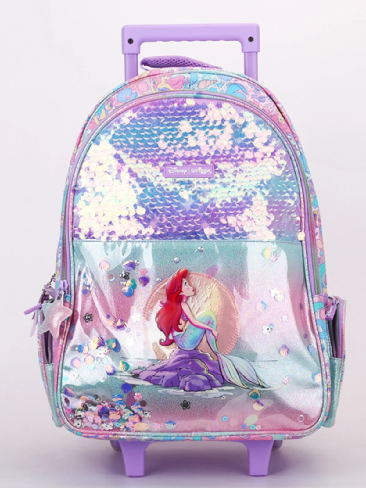 Disney Mermaid Ultra Light School Bag Burden-Reducing Schoolbag Large Capacity School Bag Pencil Case Notebook Student Bag