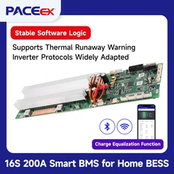 PACEex Overdischarge Protection 16S 200A BMS High Qualify PACE 200A BMS