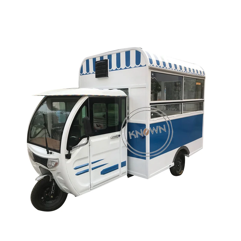 3 Wheels Electric Mobile Food Truck Ice Cream Food Tricycle Customized Street Food Cart For Sale