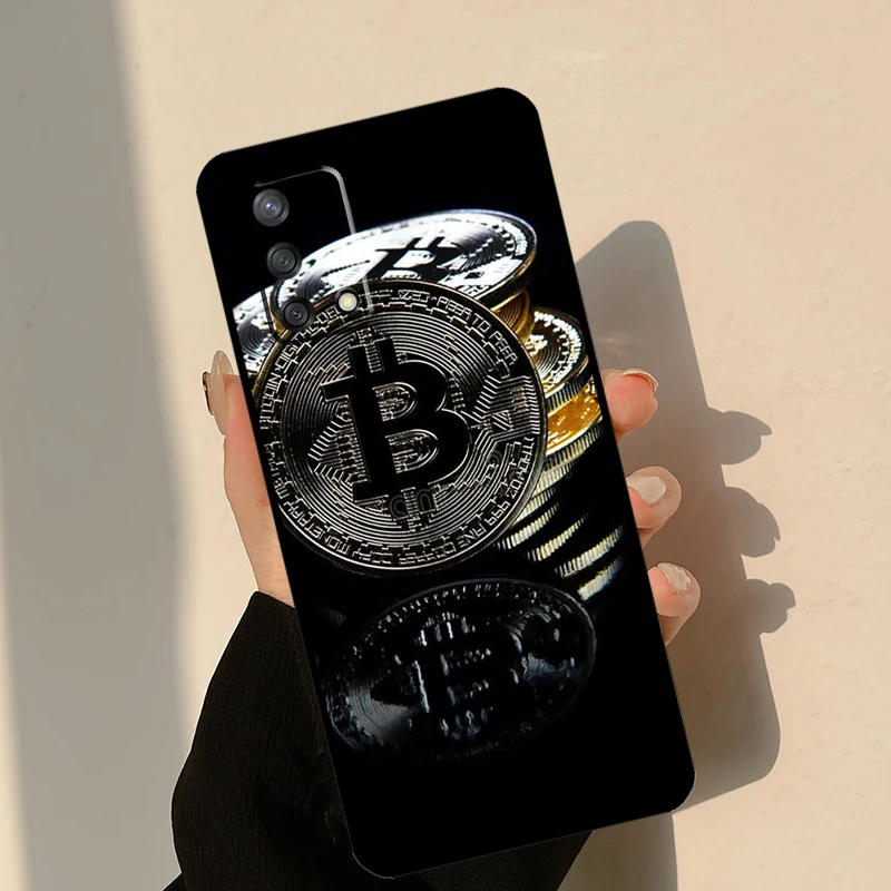 OPPO A91 A93 A96 A76 A16 A15 A17 A5 A9 A53 A52 A72 A77 A54 A74 A94 A54S A53S 용 비트코인 BTC 케이스