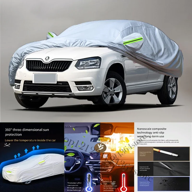 

For Skoda Yeti Fit Outdoor Protection Full Car Covers Snow Cover Sunshade Waterproof Dustproof Exterior Car cover protection