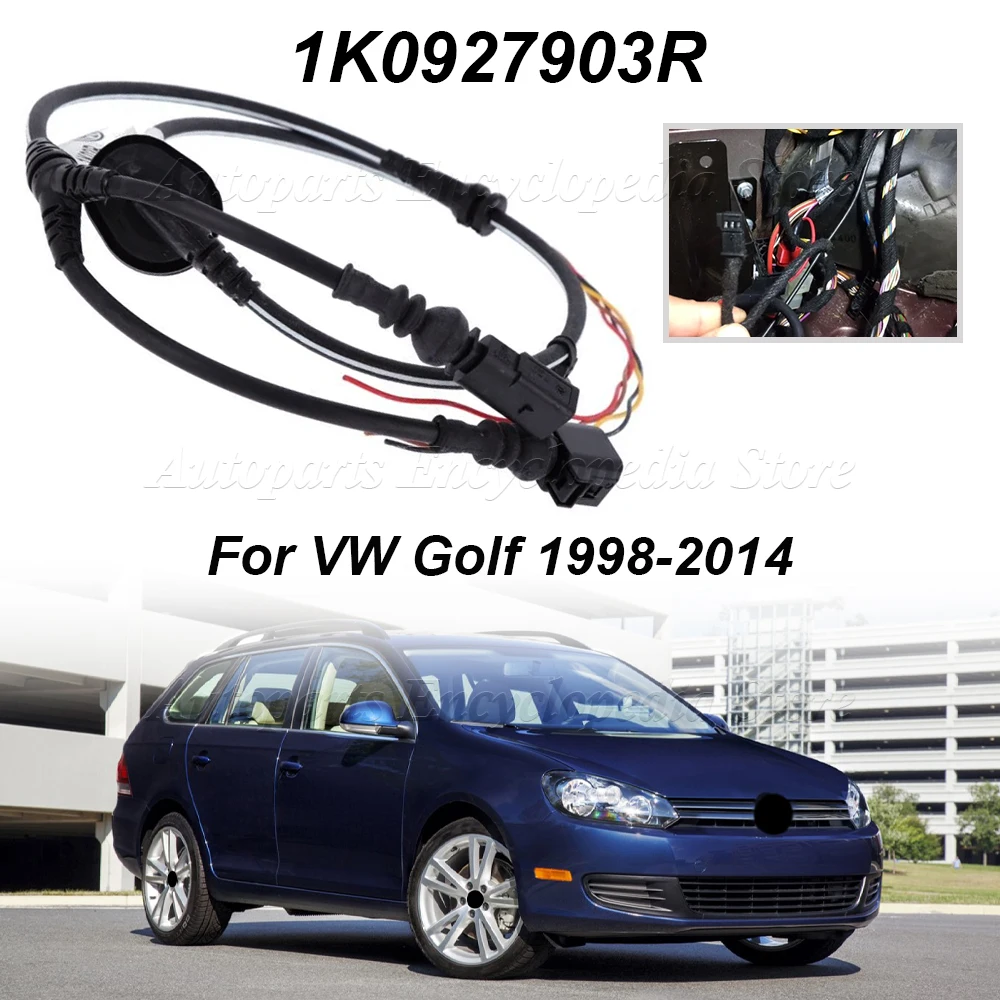 

Новый жгут проводов датчика скорости переднего левого колеса автомобиля 1K0927903R подходит для VW Golf 1998-2014, автоаксессуары