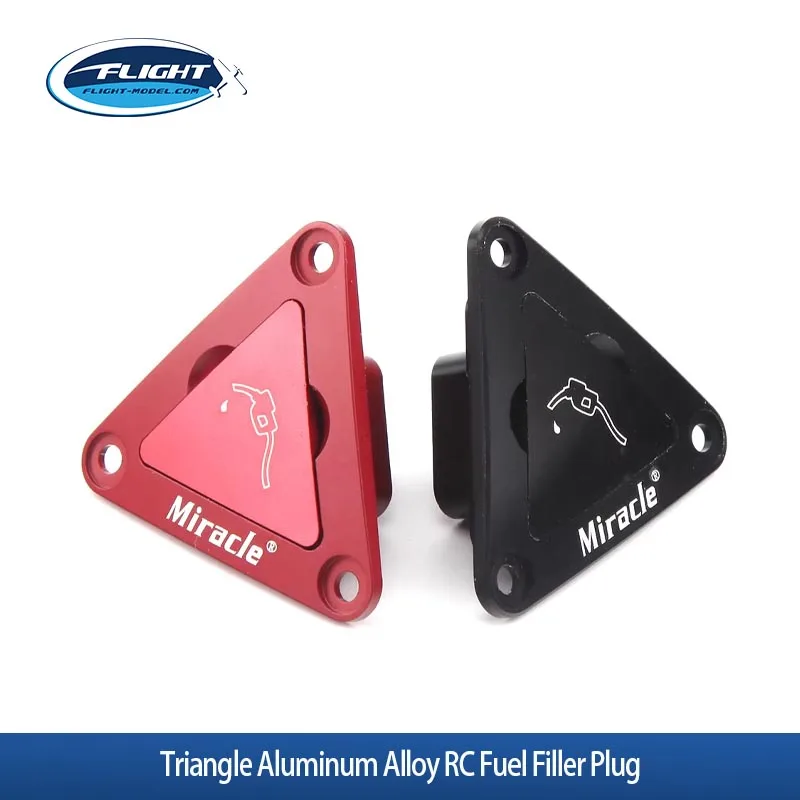 Bouchon de remplissage de carburant RC en alliage d'aluminium, triangle miracle, 1 pièce, pour pièces de modèles d'avions et de bateaux RC à gaz Nitro
