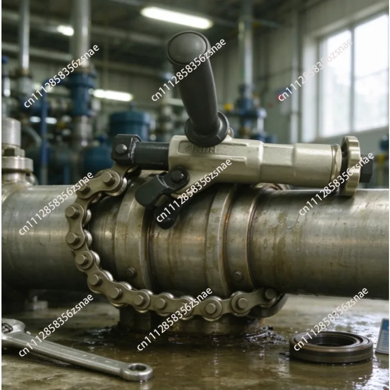 Newly upgraded second-generation chain pipe cutter, special tool for cutting cast iron pipes with narrow renovation