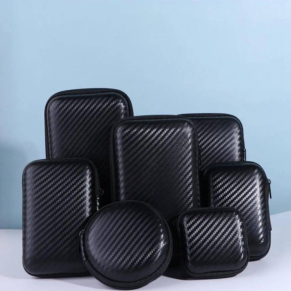 Pouch Headphone Mini Storage Headset Storage Box Data Cable Bag Charger Protection Bag Mobile Hard Disk Case EVA Zipper Bag
