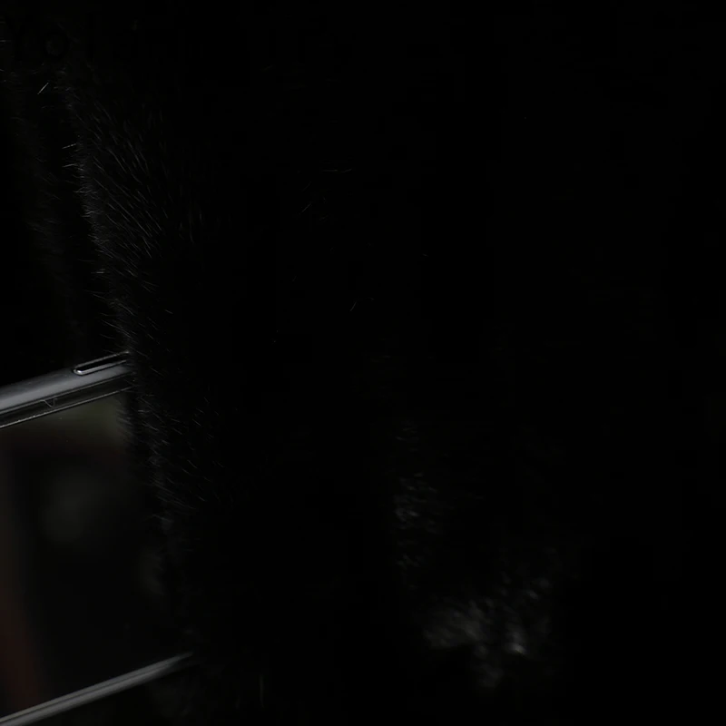 YOLANFAIRY Czyste, całkowicie naturalne futra z norek dla kobiet, z kapturem, zimowe, średniej długości, naturalne futro, modne czarne futra, Abrigo Mujer