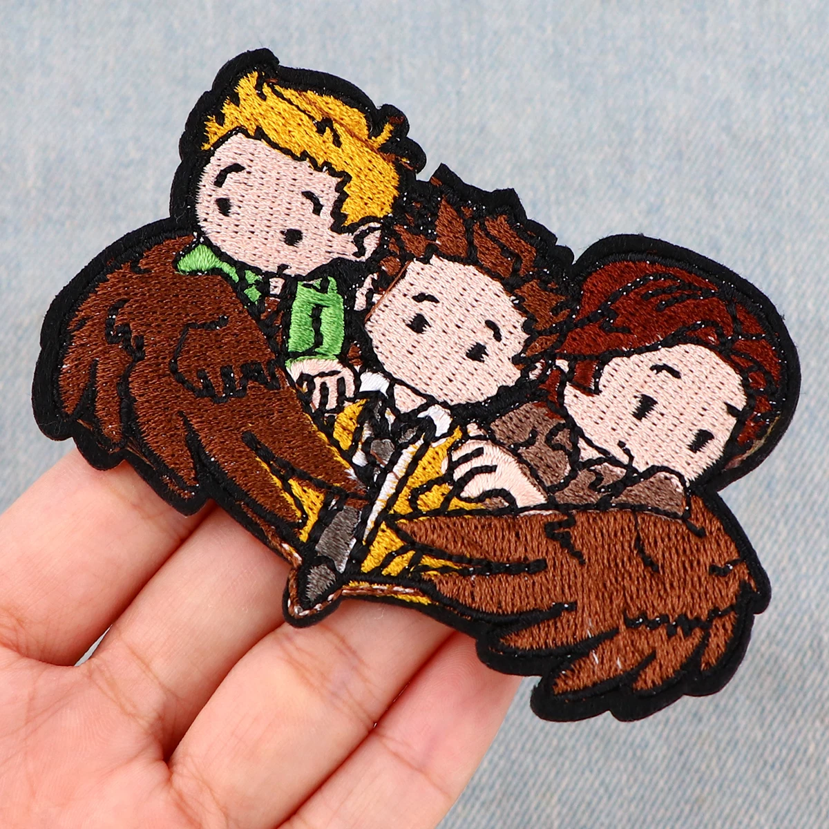 Patch brodé surnaturel pour vêtements, vestes, Patch thermoadhésif, bricolage, fer sur Patch, accessoires autocollants appliqués