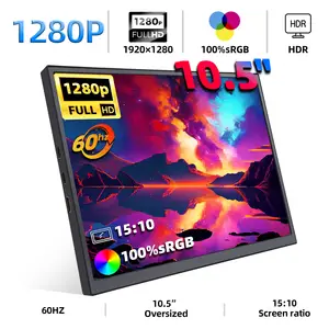 逆輸入 1280P Monitor Portable 10.5-Inch ZSUS 100%sRGB Low 15:10 ディスプレイ・モニター本体