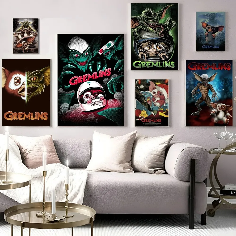 Gremlins Movie DIY Sticky Poster Fancy Wall Sticker For Living Room Bar Decoration Wall Decor