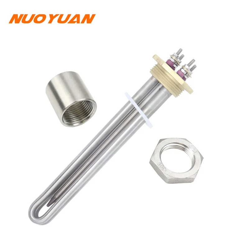 48V 1500W DC Water Heater DN32 Copper Flange Immersion Heater 1 1/4\