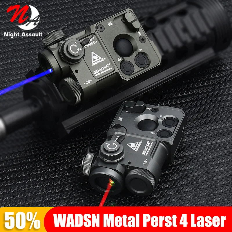 Airsoft Tactical Zenitco PERST-4 Pointer Metal Laser New BK/Tan/OD/FG Color Red Dot+IR Laser Perst 4 Weapon Hunting Light