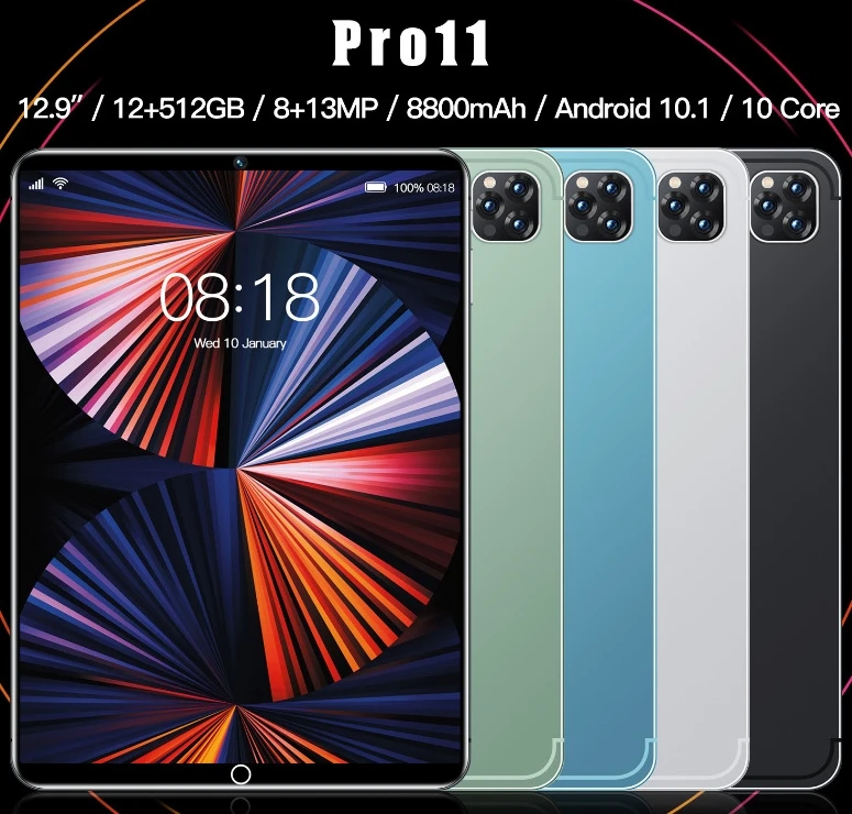 10.1-Inch Android Call Global Wif Dual Card Insert Pad Tablet 4Gb+64Gb Dual Camera Card Insertable Supports Phone Calls