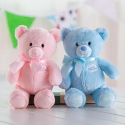 Just Because My 1st Teddy Pink / Blue Bear Super Soft Stuffted Animals Plush Toy Teddy Bear for Baby, 33CM