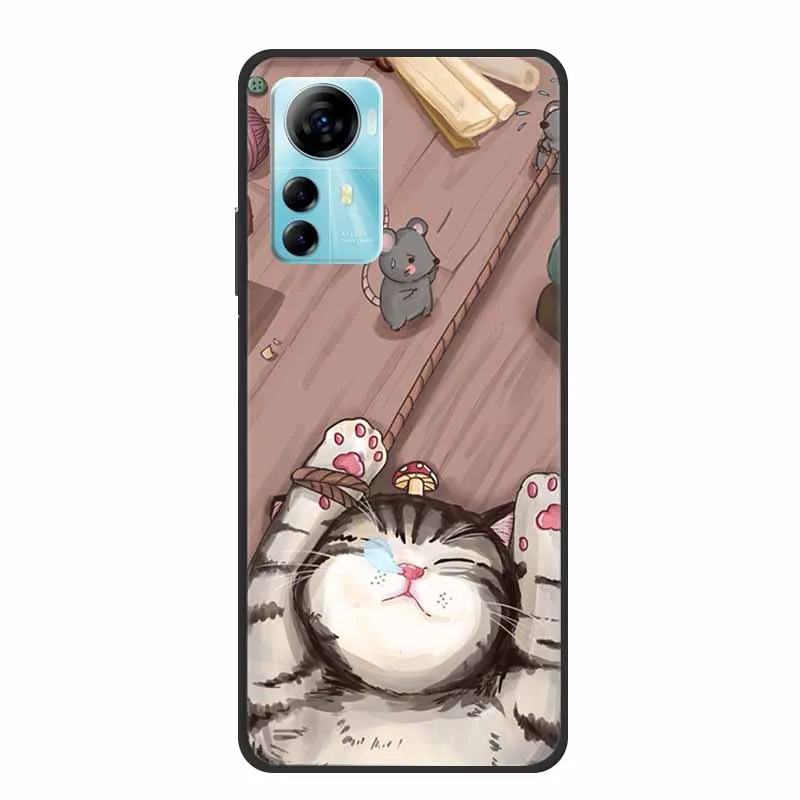 For ZTE Blade V41 Smart Case A7050 Landscape Soft TPU Silicone Protector Covers for ZTE V41 Smart 6.75\'\' Coque Funda V41Smart