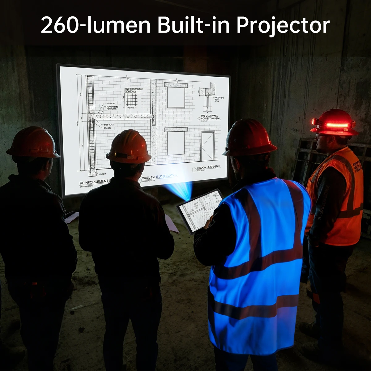 Unihertz 8849 Tank Pad Ultra-Global 1st Rugged Tablet with 260-lumen 1080PProjector, Night Vision Large Battery image 5