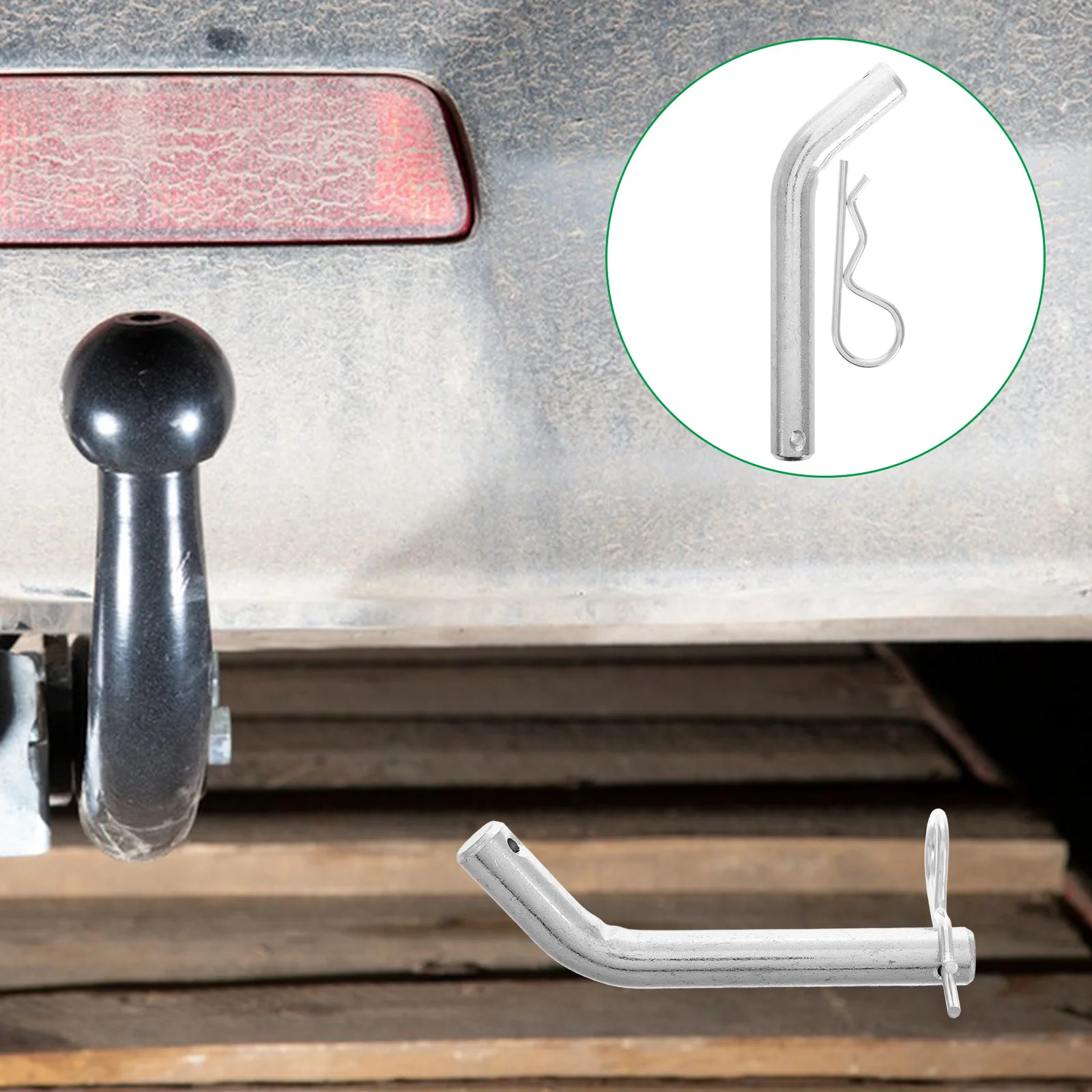 

2Pcs Trailer Hitch Pin Heavy Duty Locking Universal Fit Cargo Boat Rv Truck Towing Stainless Steel Receiver Hitch
