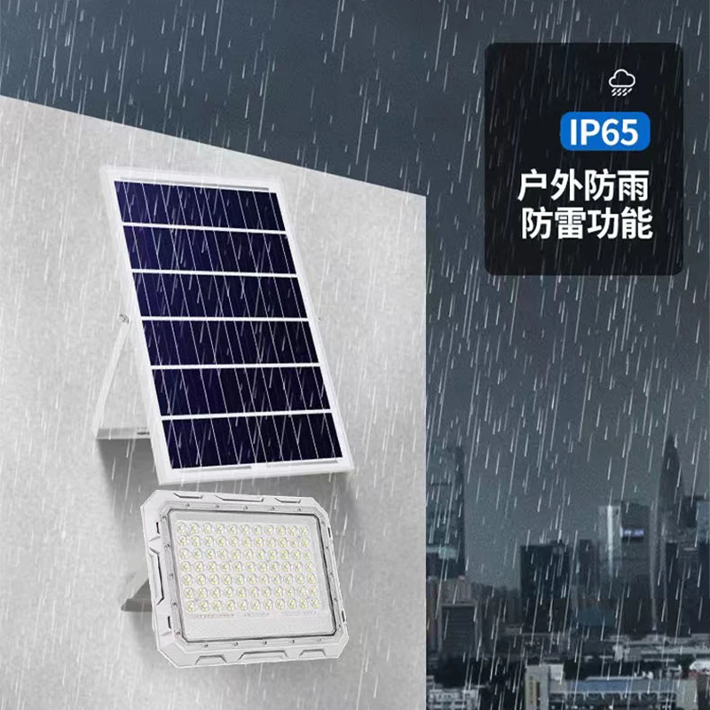 New Solar Outdoor Lighting 100/200/300W Street Light Waterproof Garage Garden Work Light Courtyard Decorative Light