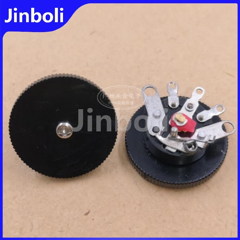 10PCS RV12MM Flat Foot 5Pins With Switch B1K B5K B10K B50K With Turntable Amplifier Audio Volume Radio Potentiometer