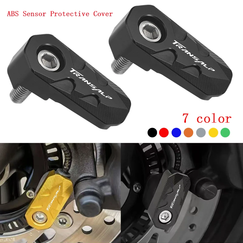 Motorcycle Accessories CNC Front Rear wheel ABS Sensor Guard Protection For Honda TRANSALP XL 600 650 700 V XL700V XL650V