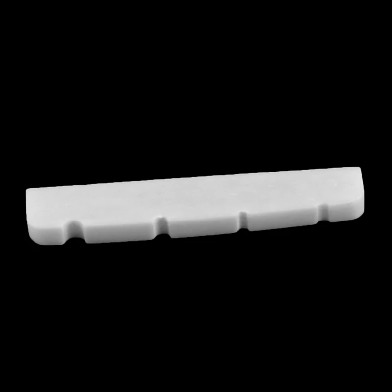 Pre-slotted Flat Bottom Bone Bass Nut for 4 String Fender PB JB Precision Bass Jazz Bass, 38x3.5x5/4.5mm