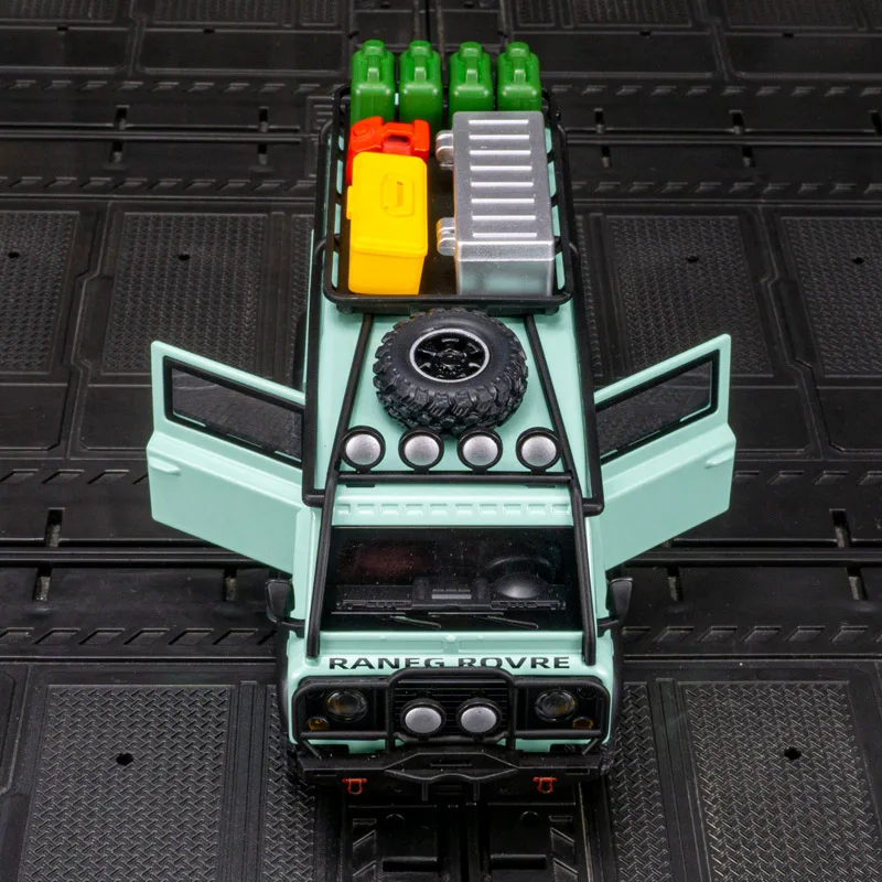 1:32 Land Rover Defender Van Rendering Metal Car Model Ornament Collection Car Doors Can Open Children's Toy Gifts