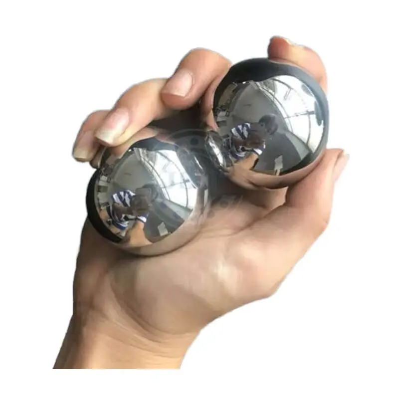 Chinese Style Lucky Solid Steel Baoding Balls Multiple Sizes Weights Palm Massage Stress Relief Health Care Exercise Balls For view 5