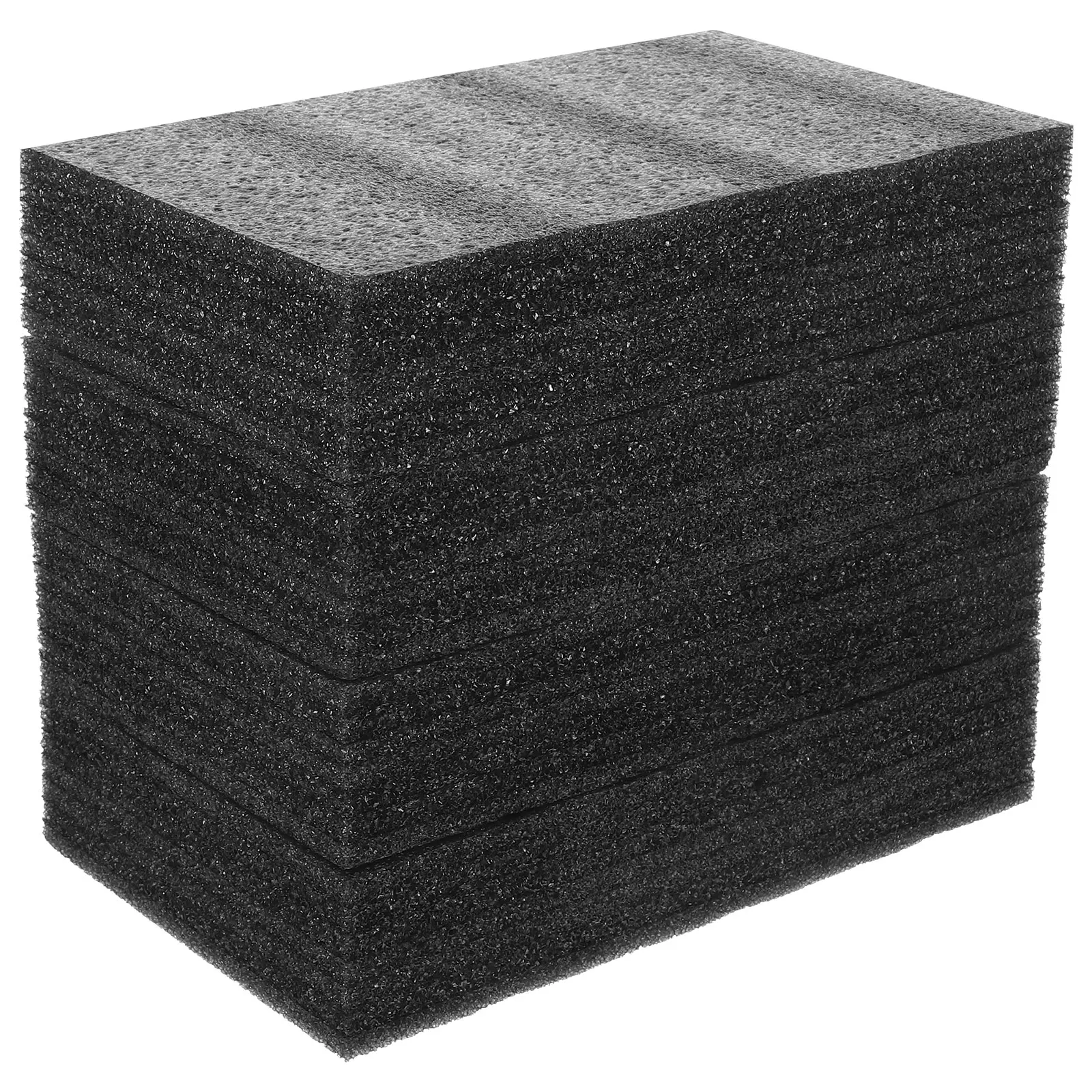 

4pcs Black Pearl Cotton Foam Pad 25x15x5cm Packing Liner for Crafts Multi Use Foam Board Express Insert Padding
