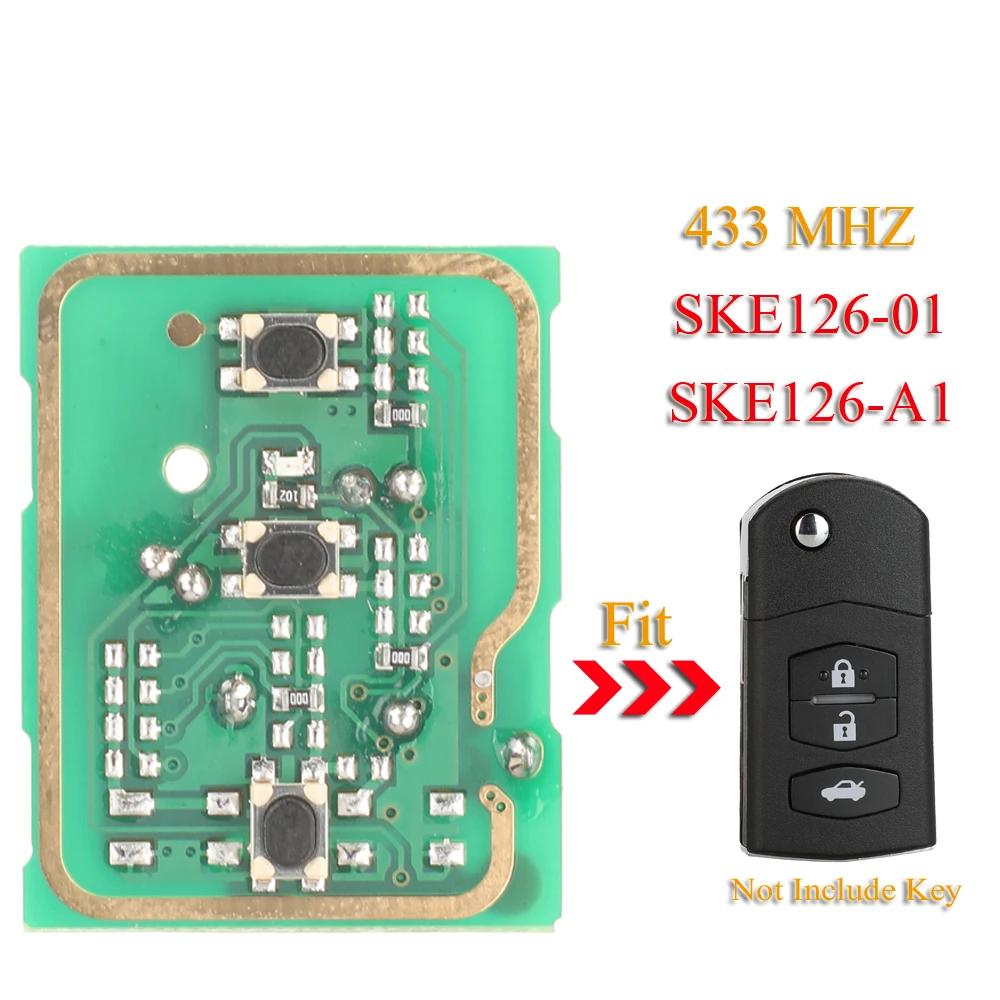 jingyuqin Car Key\'s Circuit Board 433Mhz PCB For MAZDA 2 M2 Demio /3 M3 Axela/ 5 M5 Premacy / 6 M6 Atenza / 8 M8