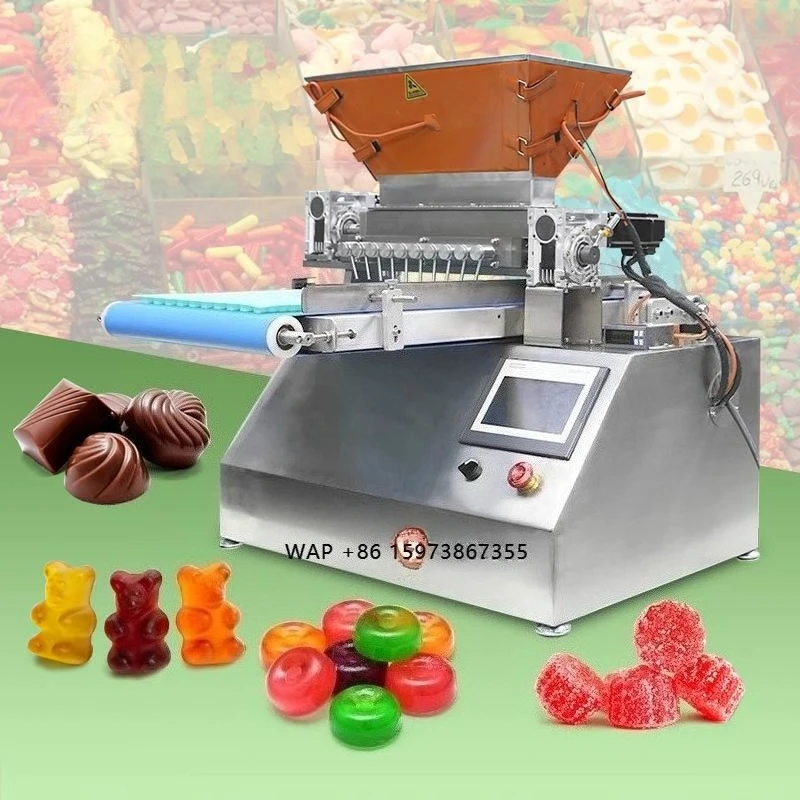 Gummy Licorice Jelly Semi Automatic Bear Hard Candy Confectionery Sweet Make Machine for Small Business