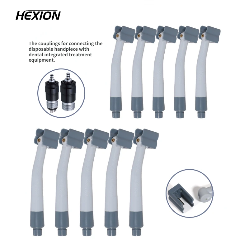 10PCS/set NSK Style Dental High Speed Handpiece Single Spray Grey  With Quick Coupling Disposable Handpiece Dental Material