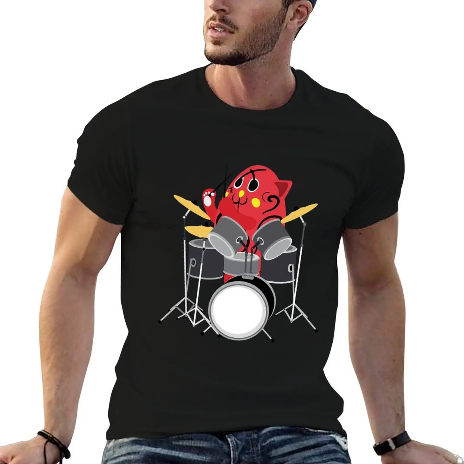 

Nyango Star Mascot Drummer T Shirt-4500 T-Shirt t shirt man casual t shirt custom print T-Shirt