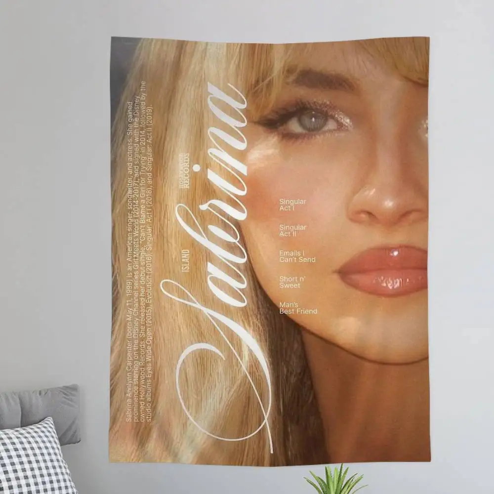 Hot Singer Sabrina Carpenter Espresso DIY Wall Tapestry for Living Room Home Dorm Decor Wall Art Decor