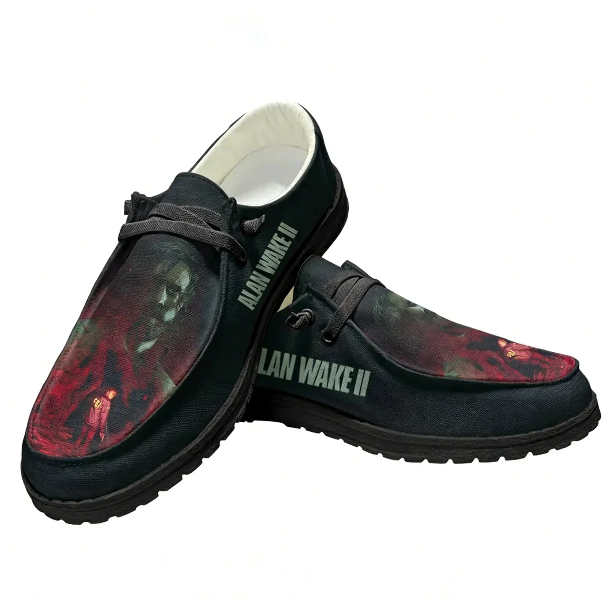 

Alan Wake 2 Casual Shoes Flat Shoe Men Woman Breathable Casual Indoor Outdoor Lightweight Footwear Couple Custom Made Shoe