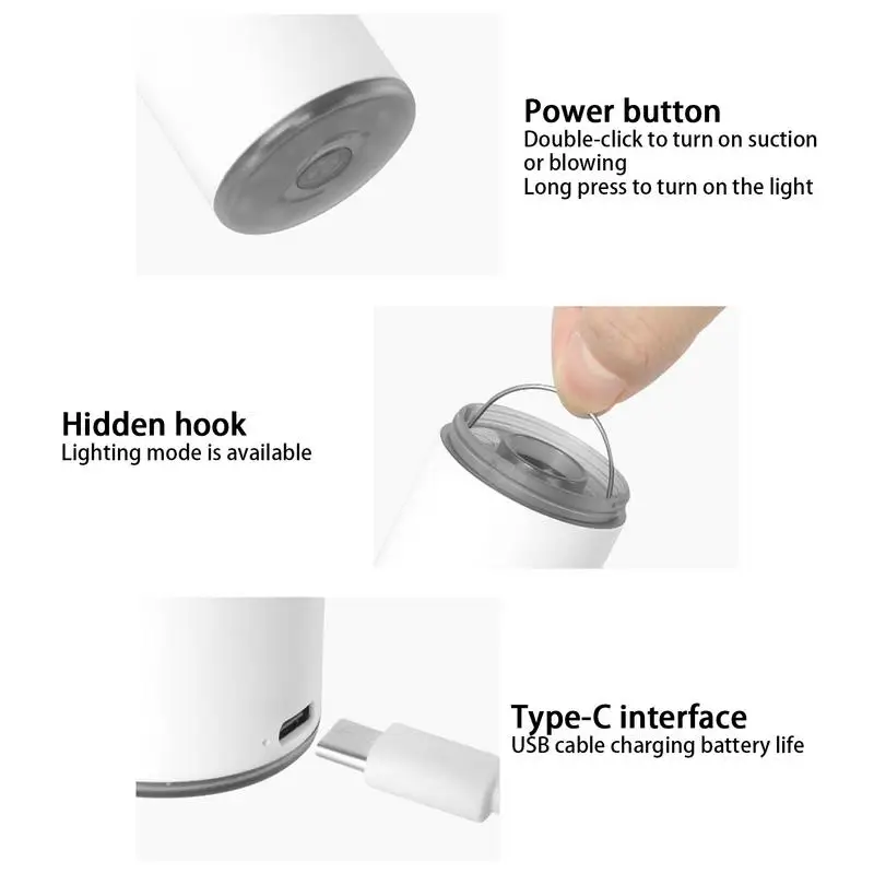 Car Vacuum Handheld Cordless Home Portable Vac Cleaner Long Range Multifunctional Mini Hand Air Blower For Most Vehicles Offices