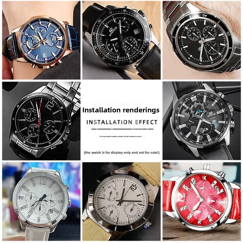 Untuk Casio EFR-303 EFR-526 EF-539 EF-549 MDV-106 MTP-1374 MTP-1375 MDV106 Jam Tangan Lensa Kaca Mineral Kaca Cermin Kristal Safir