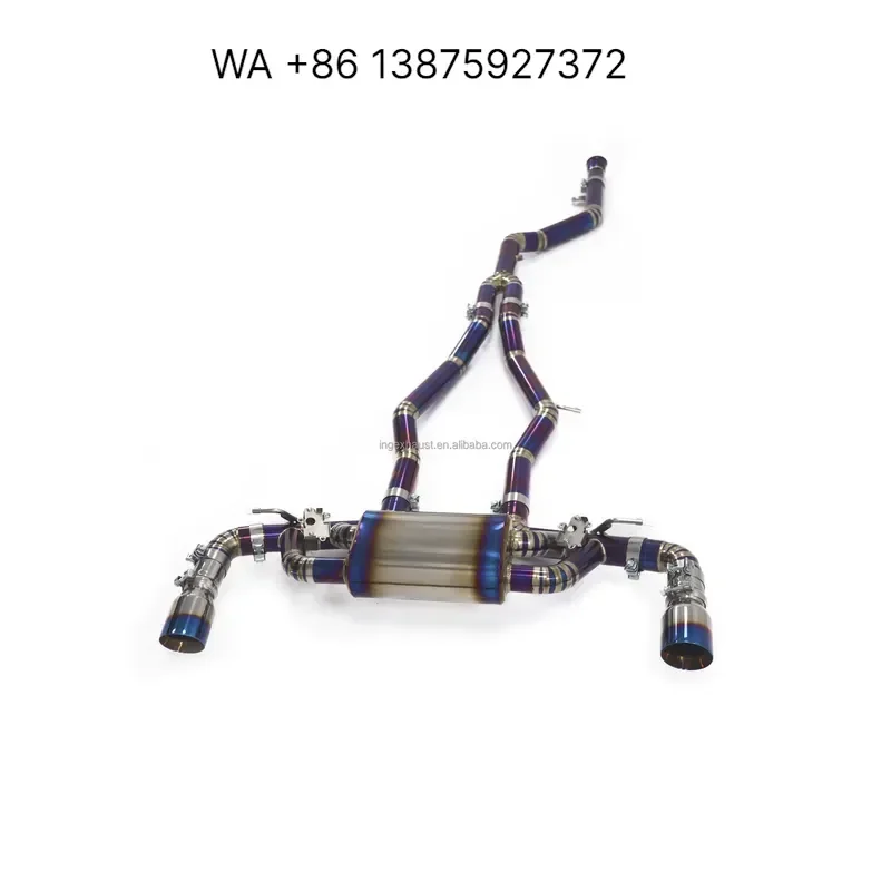 Wmwmnu for ING Titanium Exhaust for Supra A90 Valved Muffler With High Quality Valvetronic Exhaust Pipe Parts
