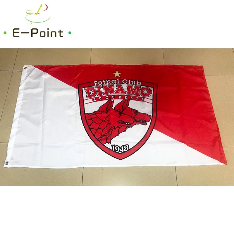Bandeira FC Dinamo Heişti 3 pés * 5 pés (90 * 150 cm) Tamanho Decorações de Natal para presentes de bandeira de bandeira de casa