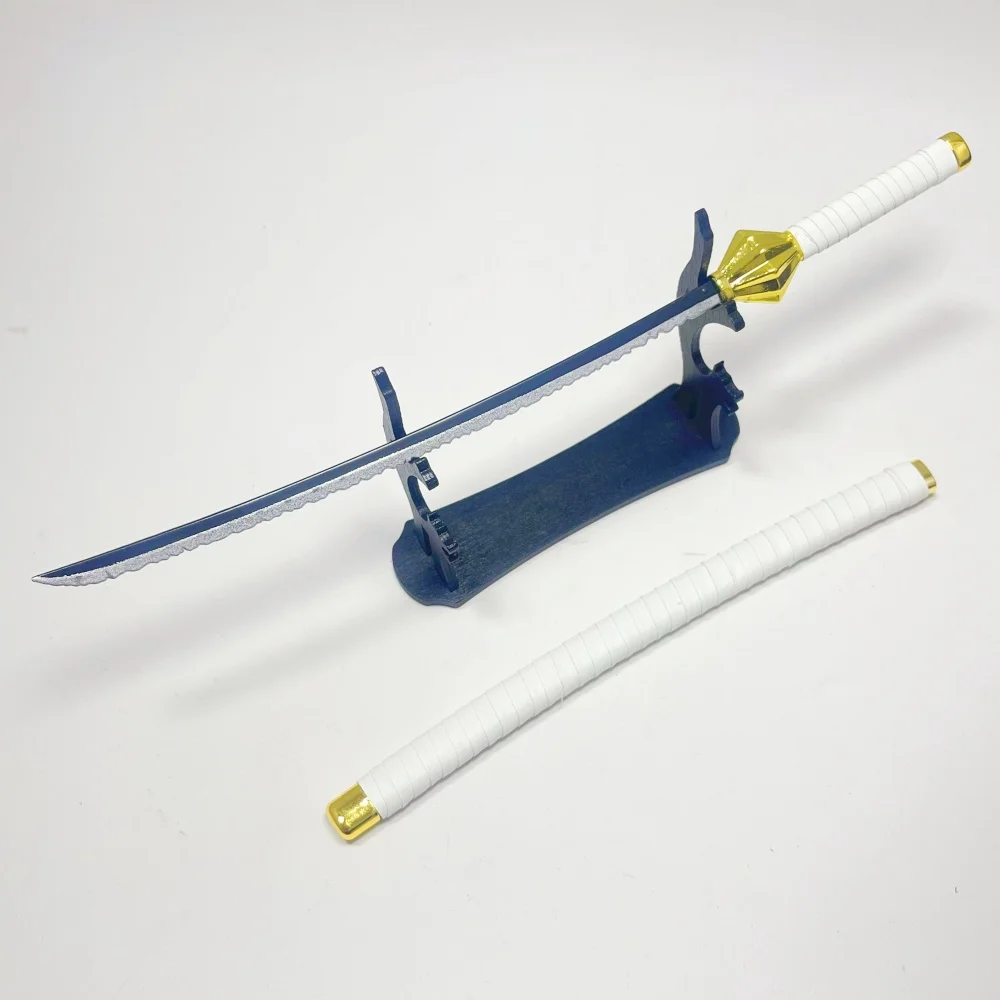 9.8inch Bleach Kenpachi Zaraki Metal Katana Sword Original Samurai Sabre Katana Sabre Ninja Knife Cosplay Accessories Prop Toy