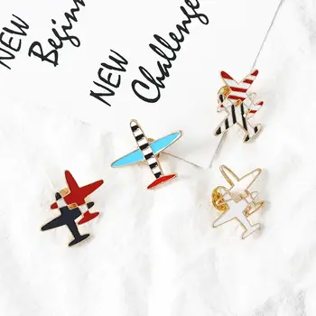 4 druhy kovových roztomilých broží s dvojitým letadlem pro ženy 8 nejlepší prodej brož s letadlem - №8